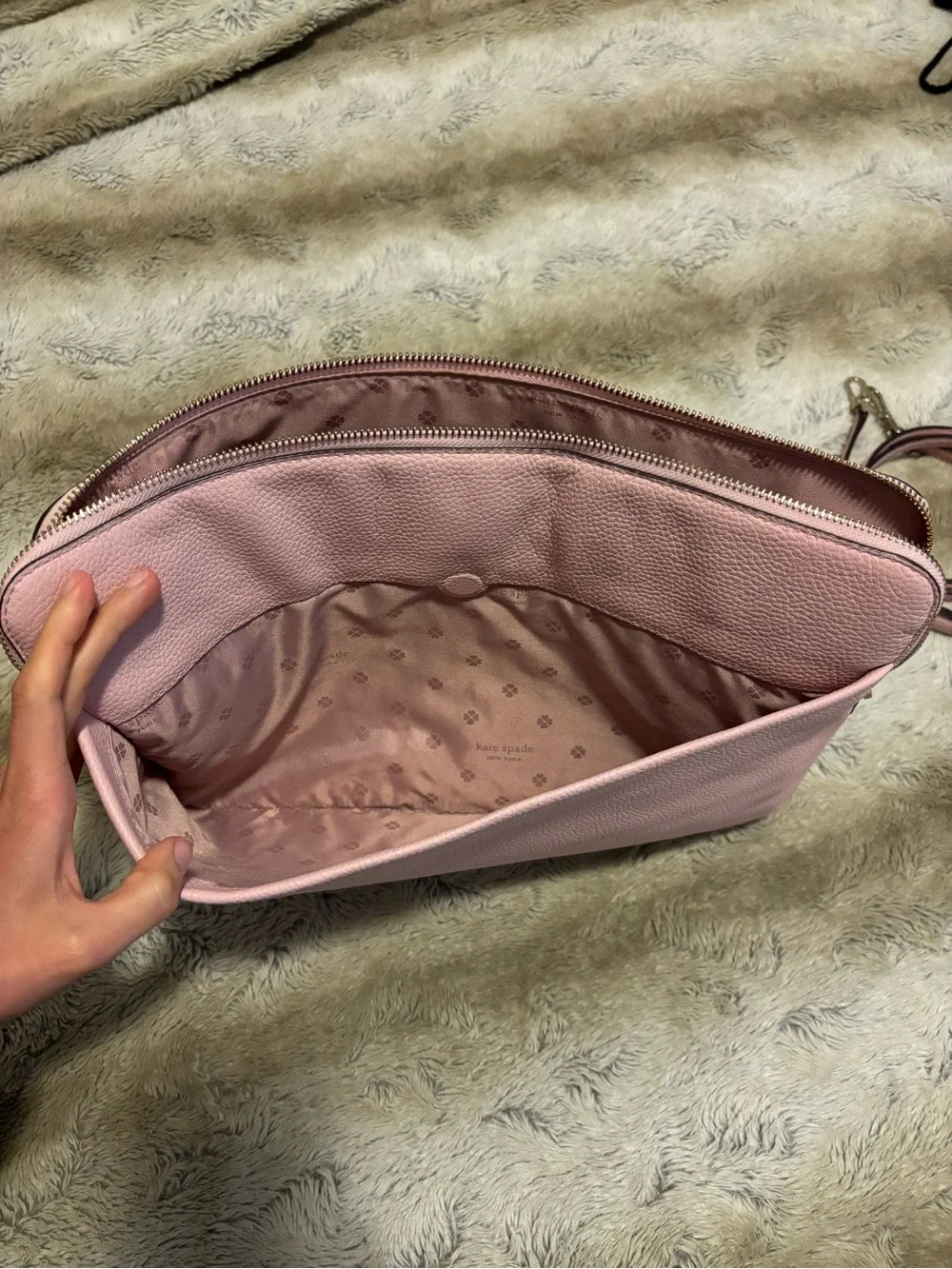 Kate Spade Pink Leather Laptop Bag
